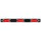 Truck-Lite 15 Series, Incandescent, Identification Bar, Rectangular, Red, 3 Lights, 6 In. Centers, Black, 12V 15745R - alternate 1